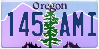 OR license plate 145AMI