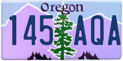 OR license plate 145AQA