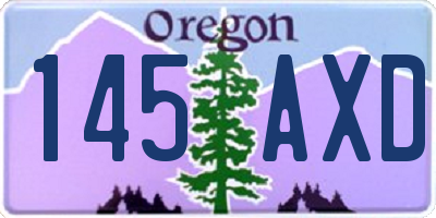 OR license plate 145AXD