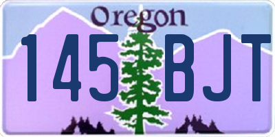 OR license plate 145BJT
