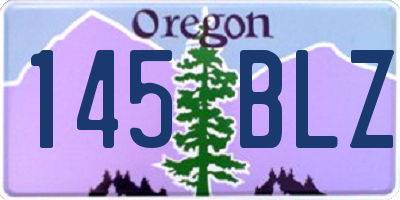 OR license plate 145BLZ