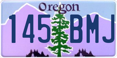 OR license plate 145BMJ