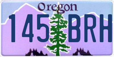 OR license plate 145BRH