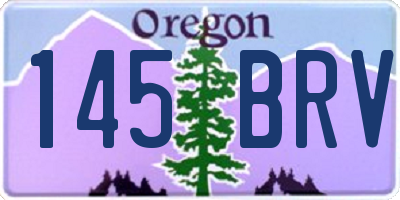 OR license plate 145BRV