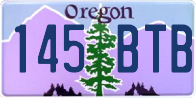 OR license plate 145BTB