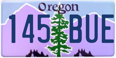OR license plate 145BUE