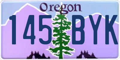 OR license plate 145BYK