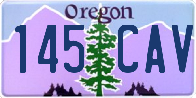 OR license plate 145CAV