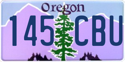 OR license plate 145CBU