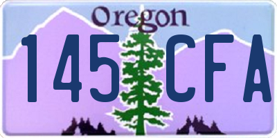 OR license plate 145CFA