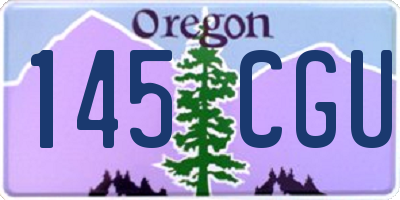 OR license plate 145CGU