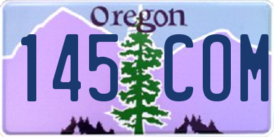 OR license plate 145COM