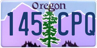 OR license plate 145CPQ
