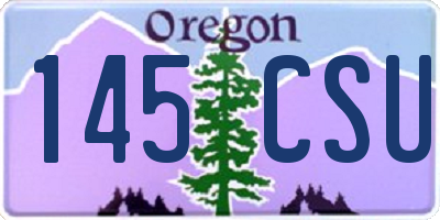 OR license plate 145CSU