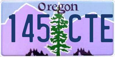 OR license plate 145CTE