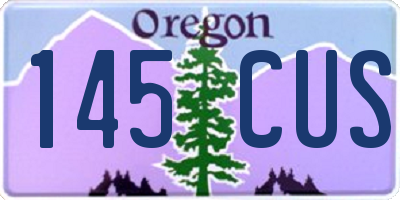 OR license plate 145CUS