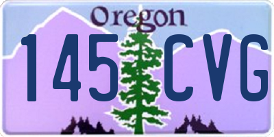 OR license plate 145CVG