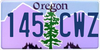 OR license plate 145CWZ