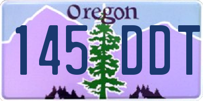 OR license plate 145DDT