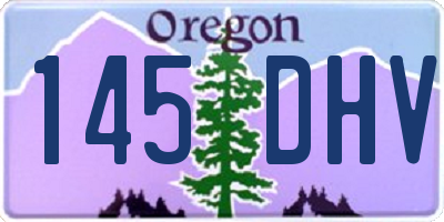 OR license plate 145DHV