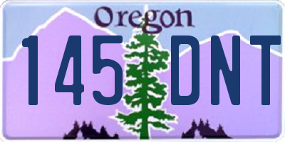 OR license plate 145DNT
