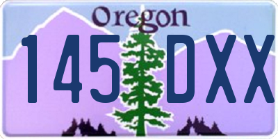 OR license plate 145DXX