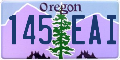 OR license plate 145EAI