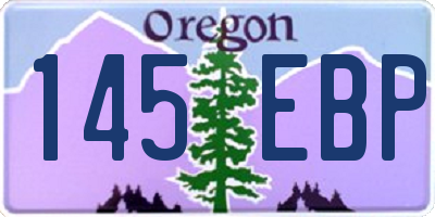 OR license plate 145EBP