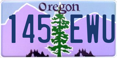 OR license plate 145EWU