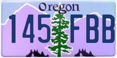 OR license plate 145FBB