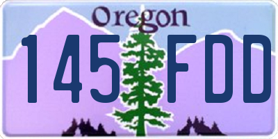 OR license plate 145FDD