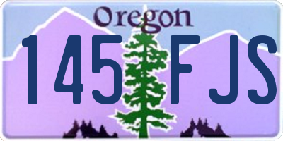 OR license plate 145FJS