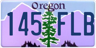 OR license plate 145FLB