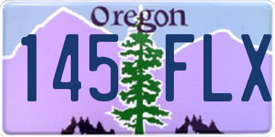 OR license plate 145FLX