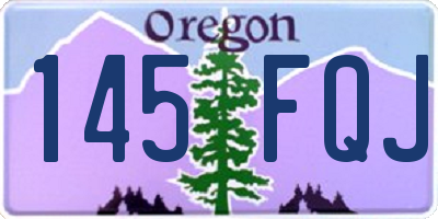 OR license plate 145FQJ
