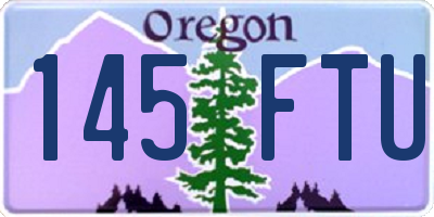OR license plate 145FTU