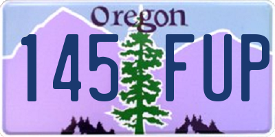 OR license plate 145FUP