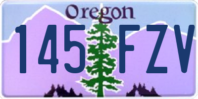 OR license plate 145FZV