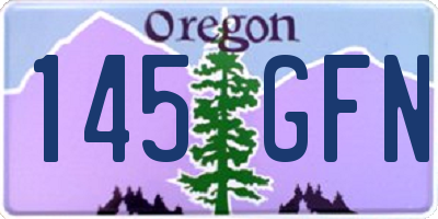 OR license plate 145GFN