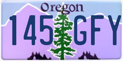 OR license plate 145GFY