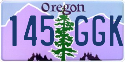 OR license plate 145GGK