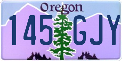 OR license plate 145GJY