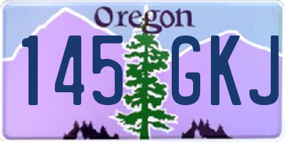OR license plate 145GKJ