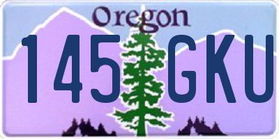 OR license plate 145GKU