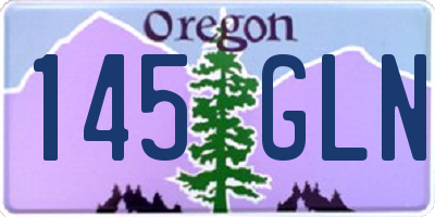 OR license plate 145GLN