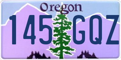 OR license plate 145GQZ
