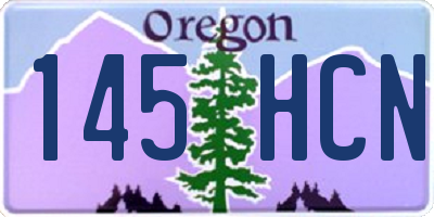 OR license plate 145HCN