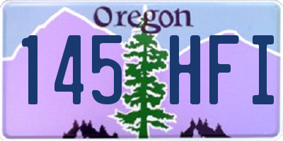 OR license plate 145HFI