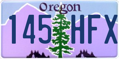 OR license plate 145HFX