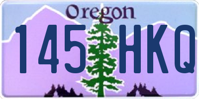OR license plate 145HKQ